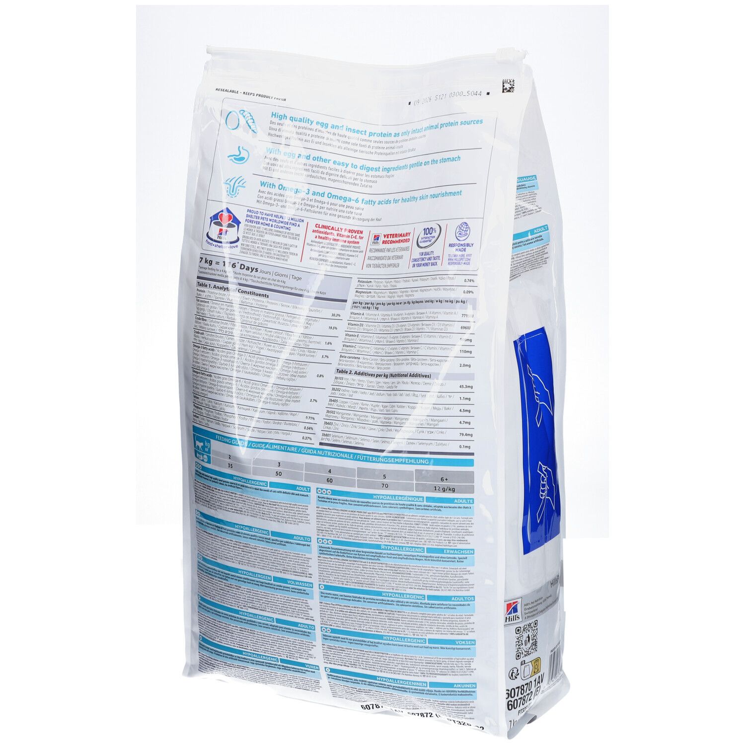 Hill's Science Plan Hypoallergenic Katzenfutter mit Ei und Insektenprotein