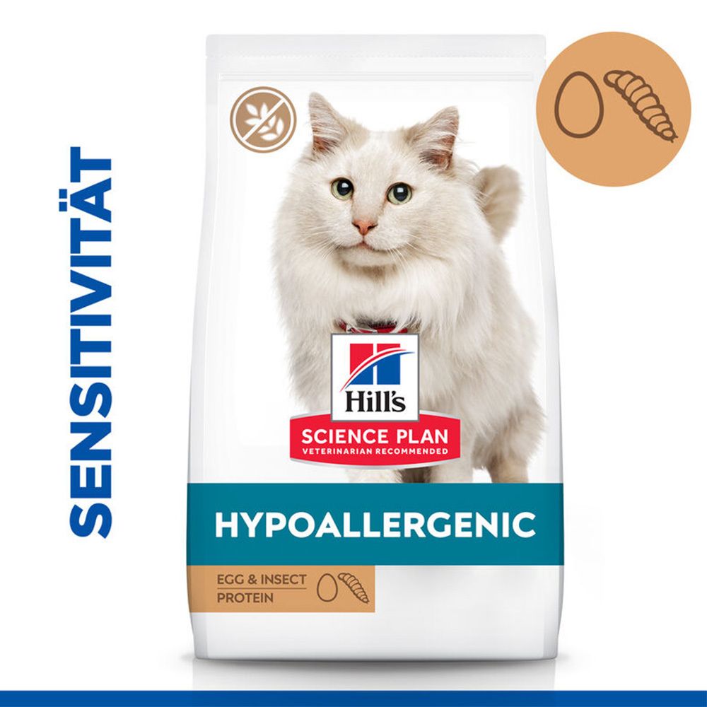 Hill's Science Plan Hypoallergenic Katzenfutter mit Ei und Insektenprotein