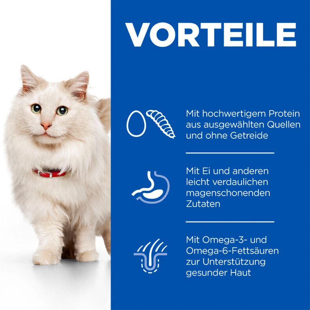 Hill's Science Plan Hypoallergenic Katzenfutter mit Ei und Insektenprotein