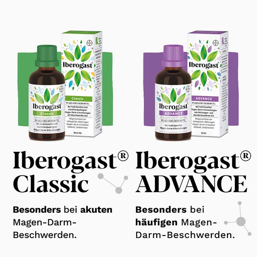 Iberogast® ADVANCE lindert wiederkehrende Magen-Darm-Beschwerden  - Jetzt 15% mit dem Code iberogast15 sparen*