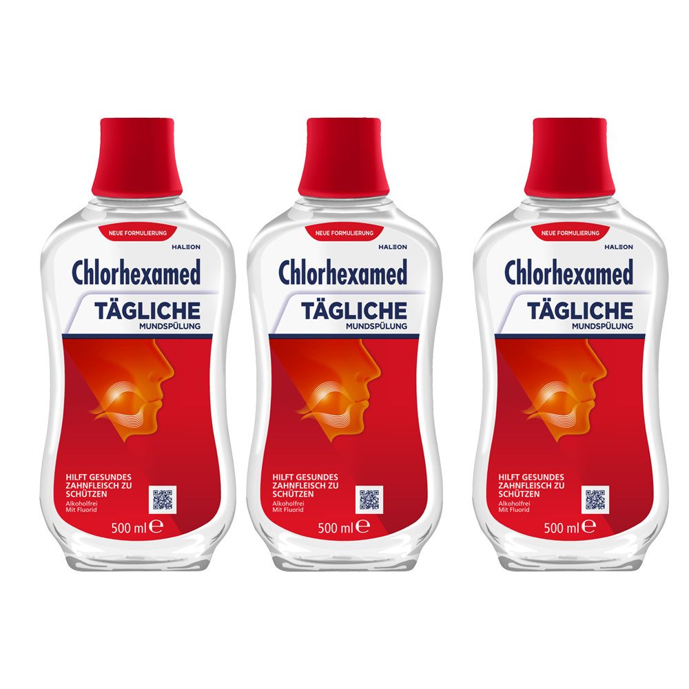 Chlorhexamed Tägliche Mundspülung mit Chlorhexidin (0,06 %) - Jetzt 10% mit dem Code "chlorhexamed10" sparen*