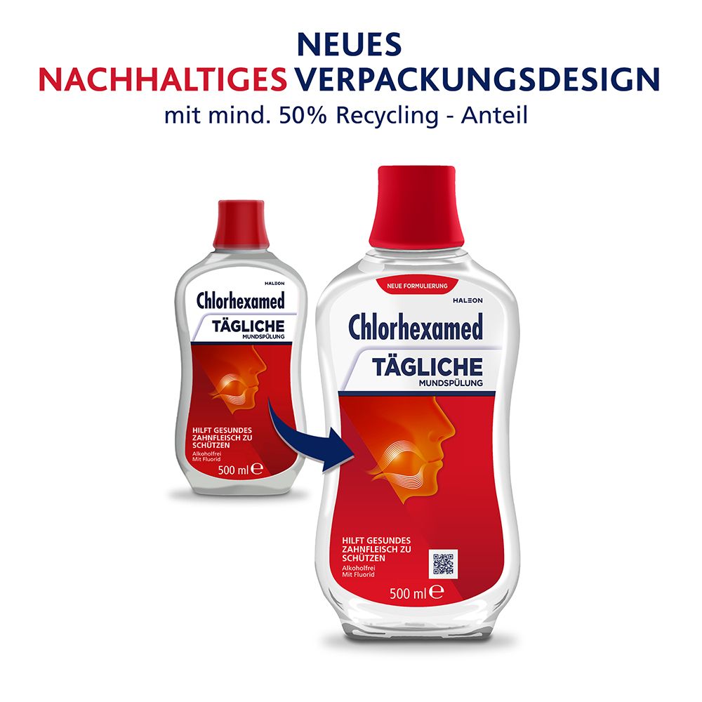 Chlorhexamed Tägliche Mundspülung mit Chlorhexidin (0,06 %) - Jetzt 10% mit dem Code "chlorhexamed10" sparen*