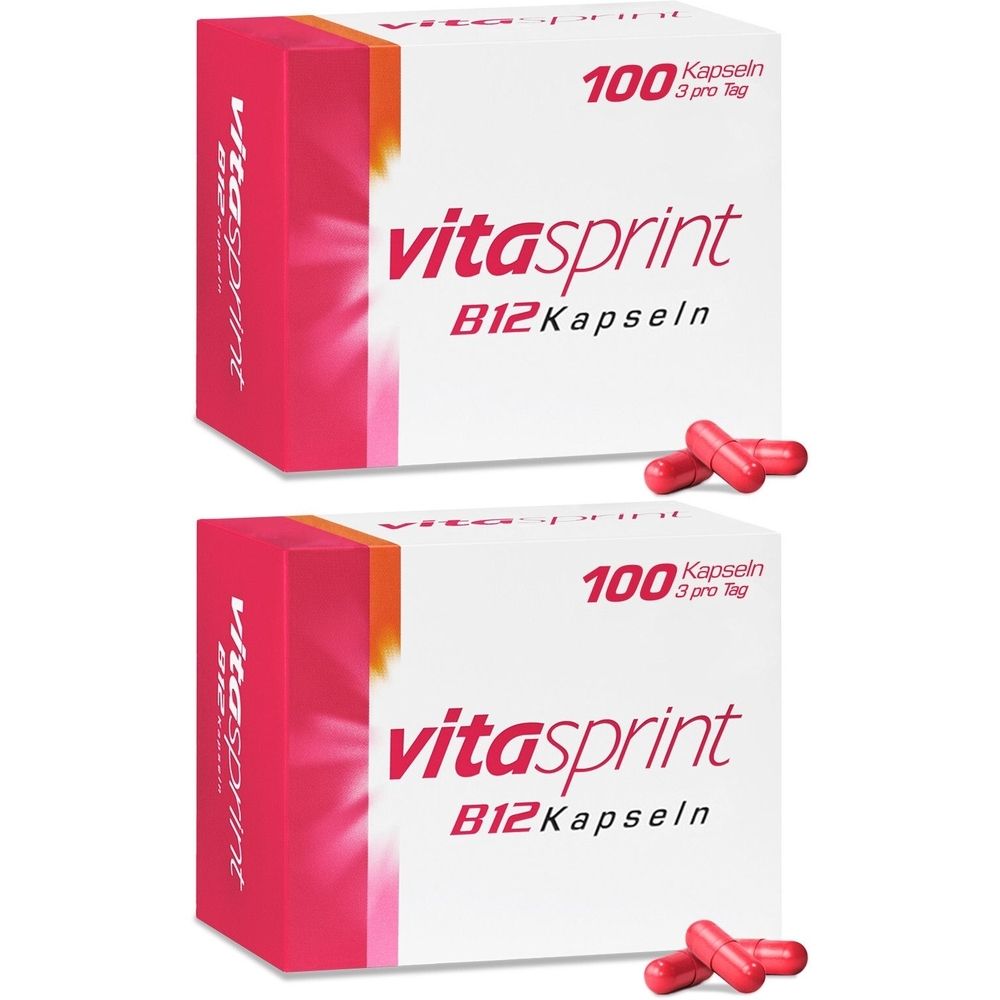 Vitasprint B12 Kapseln, 100 St. mit Vitamin B12 für mehr Energie