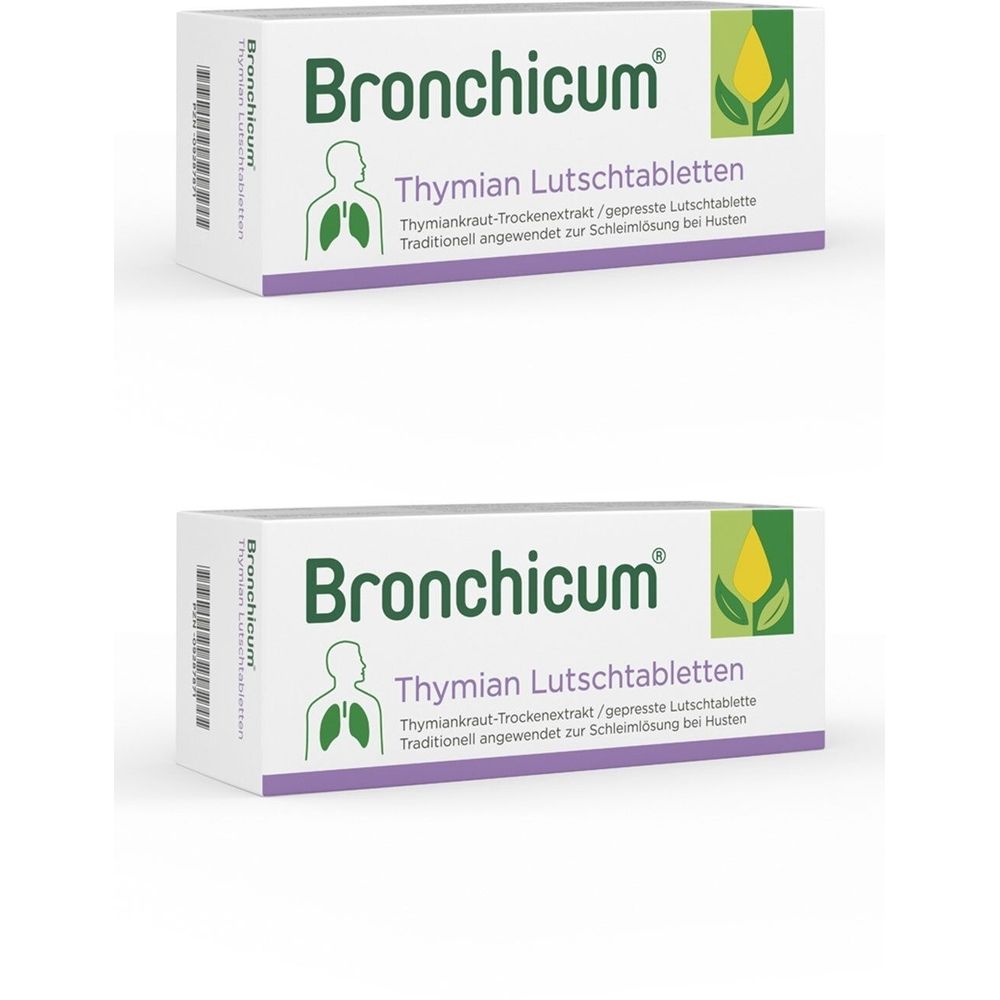 Bronchicum Thymian Lutschtabletten - Schleimlösung bei Erkältungshusten und akuter Bronchitis