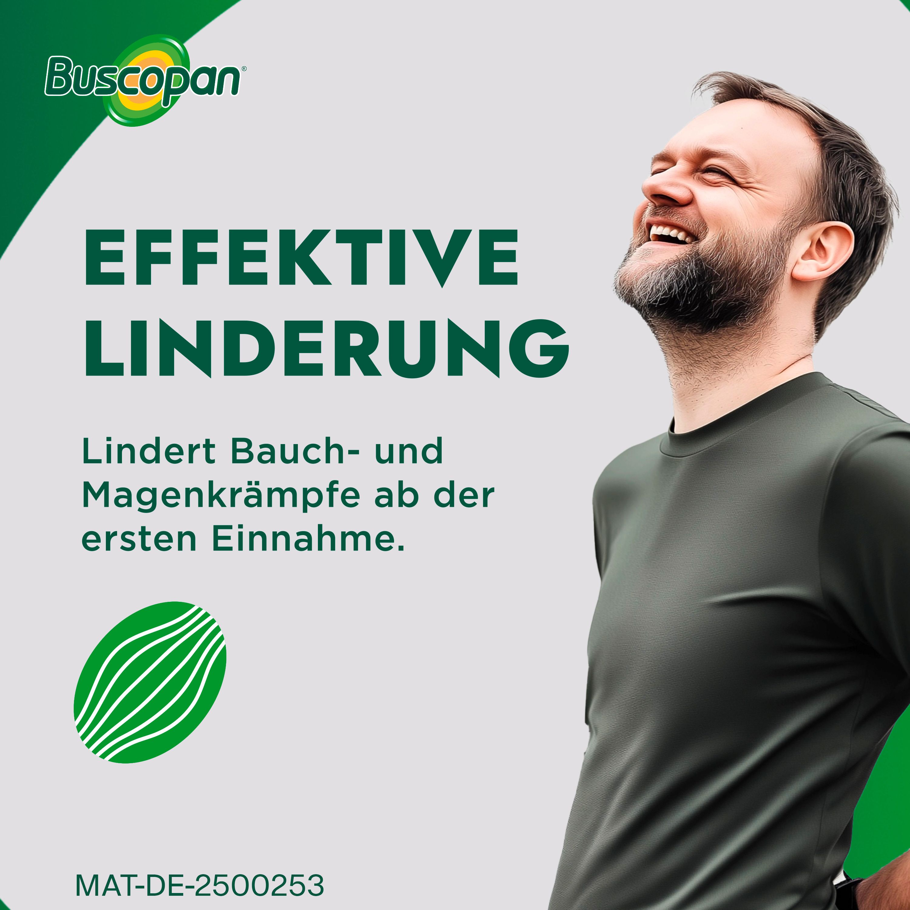 Buscopan Dragées mit Butylscopolamin bei leichten bis mäßig starken Bauchschmerzen und Bauchkrämpfen - schnelle Wirkung - Jetzt 10% mit dem Code nattermann10 sparen*