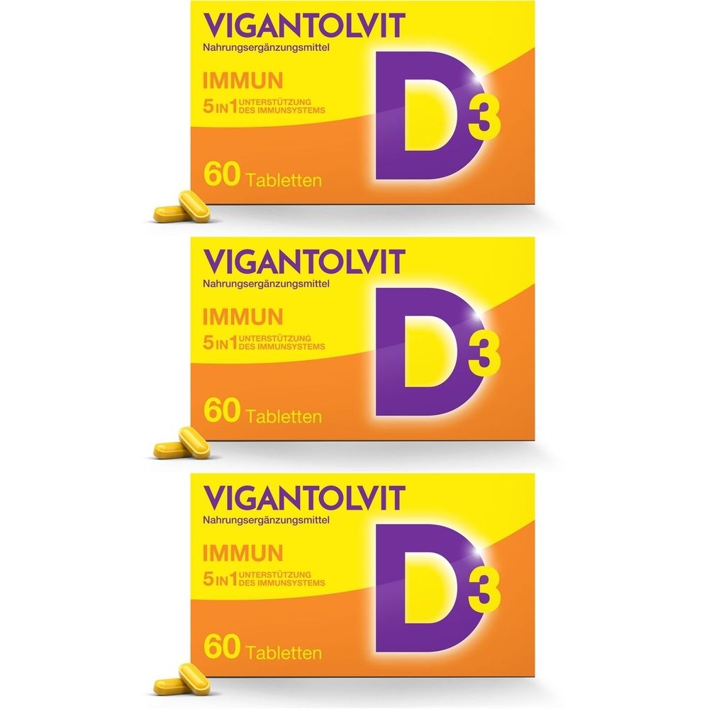 Vitamin D3 2000 I.E. VIGANTOLVIT Immun* mit C, Zink, Selen, Kupfer