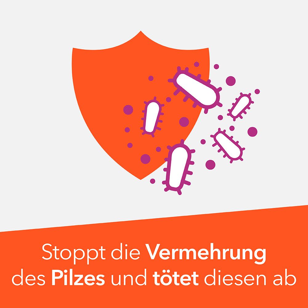 Ein Schild schützt vor Bakterien und Pilzen.