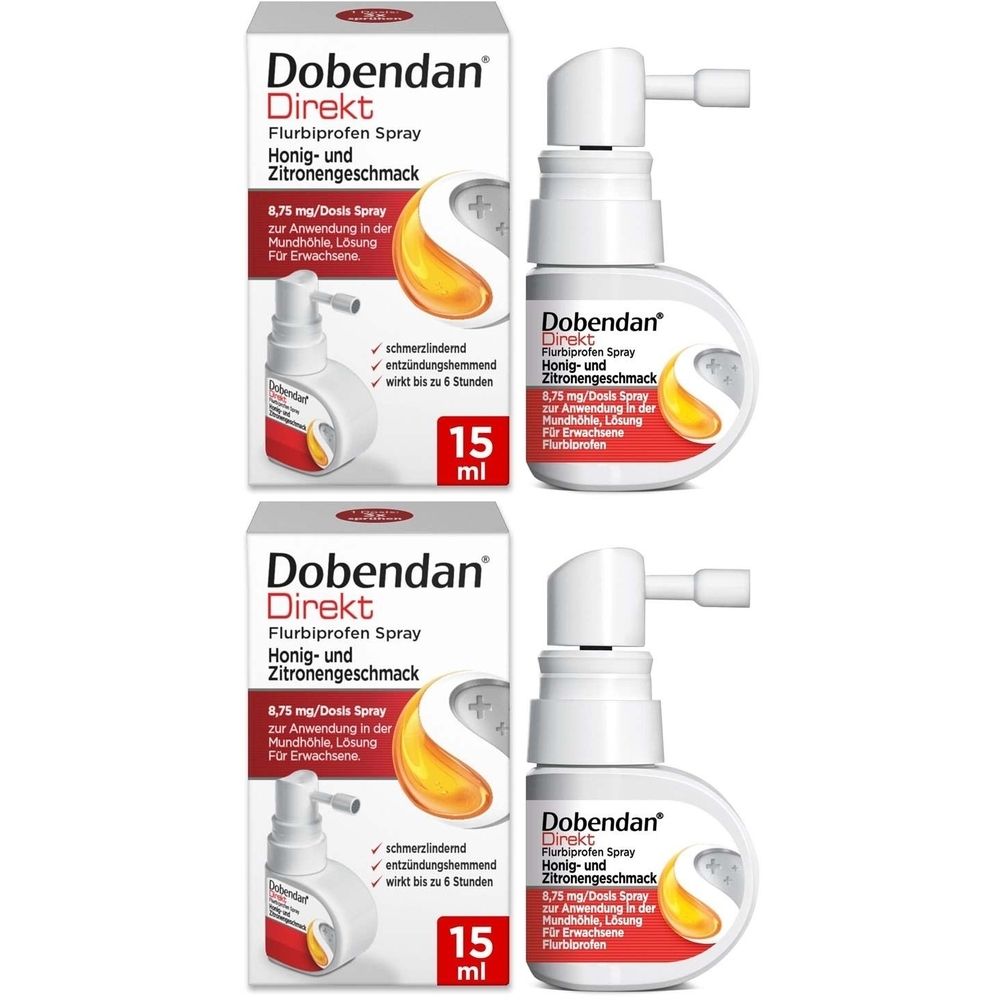 Dobendan® Direkt Spray Honig & Zitrone - Bei starken Halsschmerzen und Schluckbeschwerden