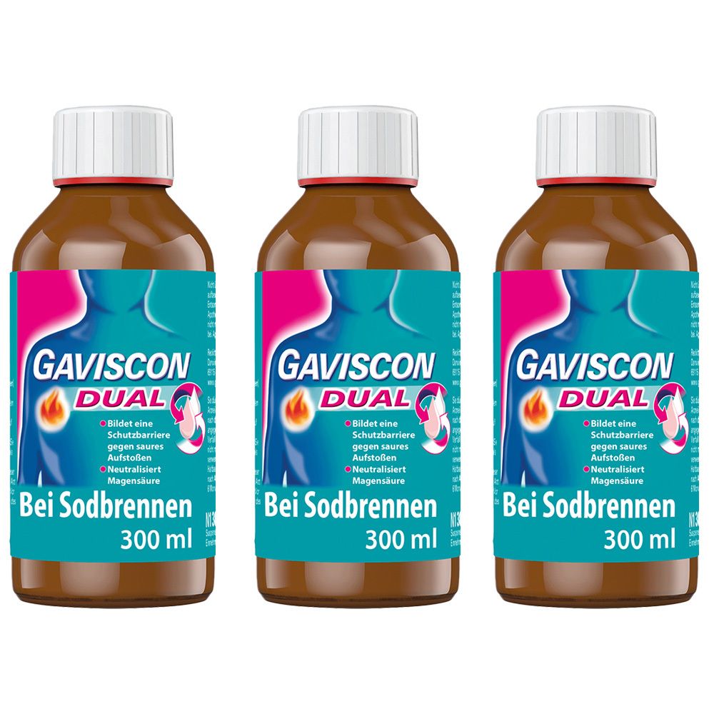 GAVISCON® Dual Suspension mit Zweifachwirkung gegen Sodbrennen
