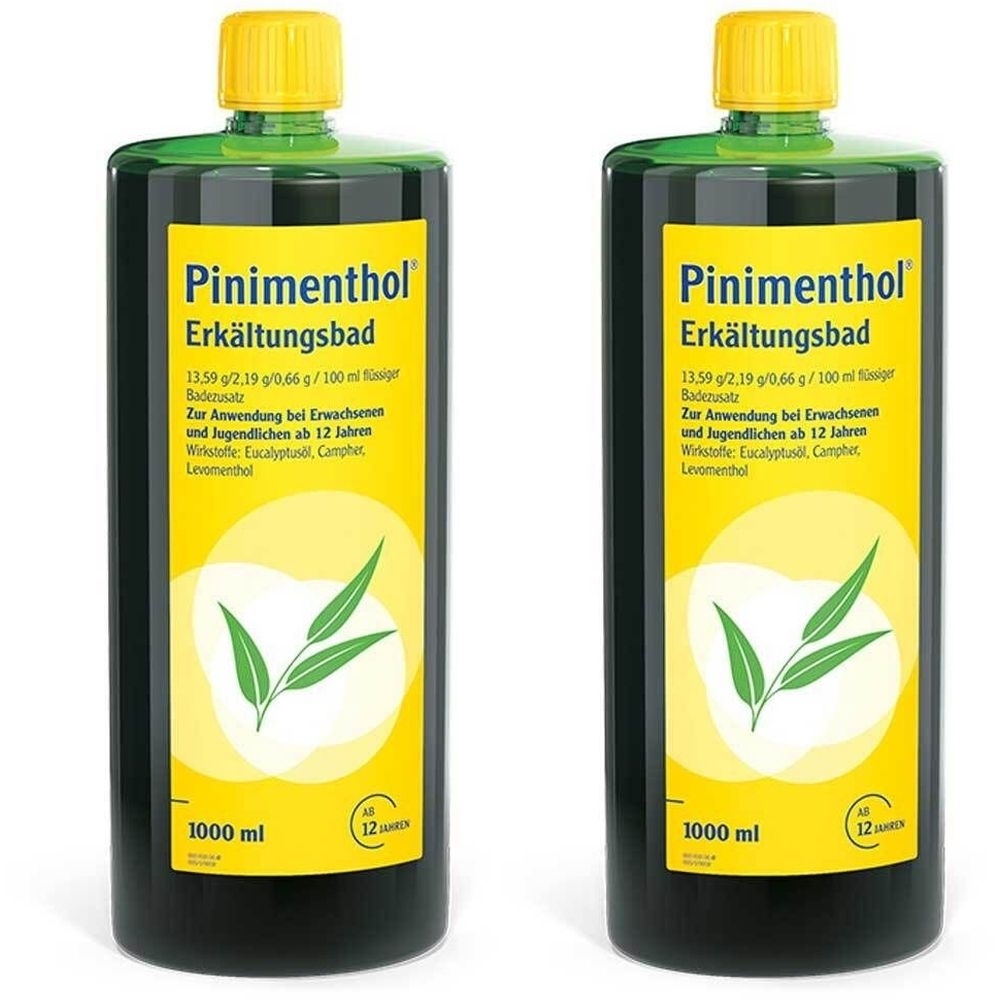 Pinimenthol® Erkältungsbad ab 12 Jahren - mit Eucalyptusöl, Menthol und Campher