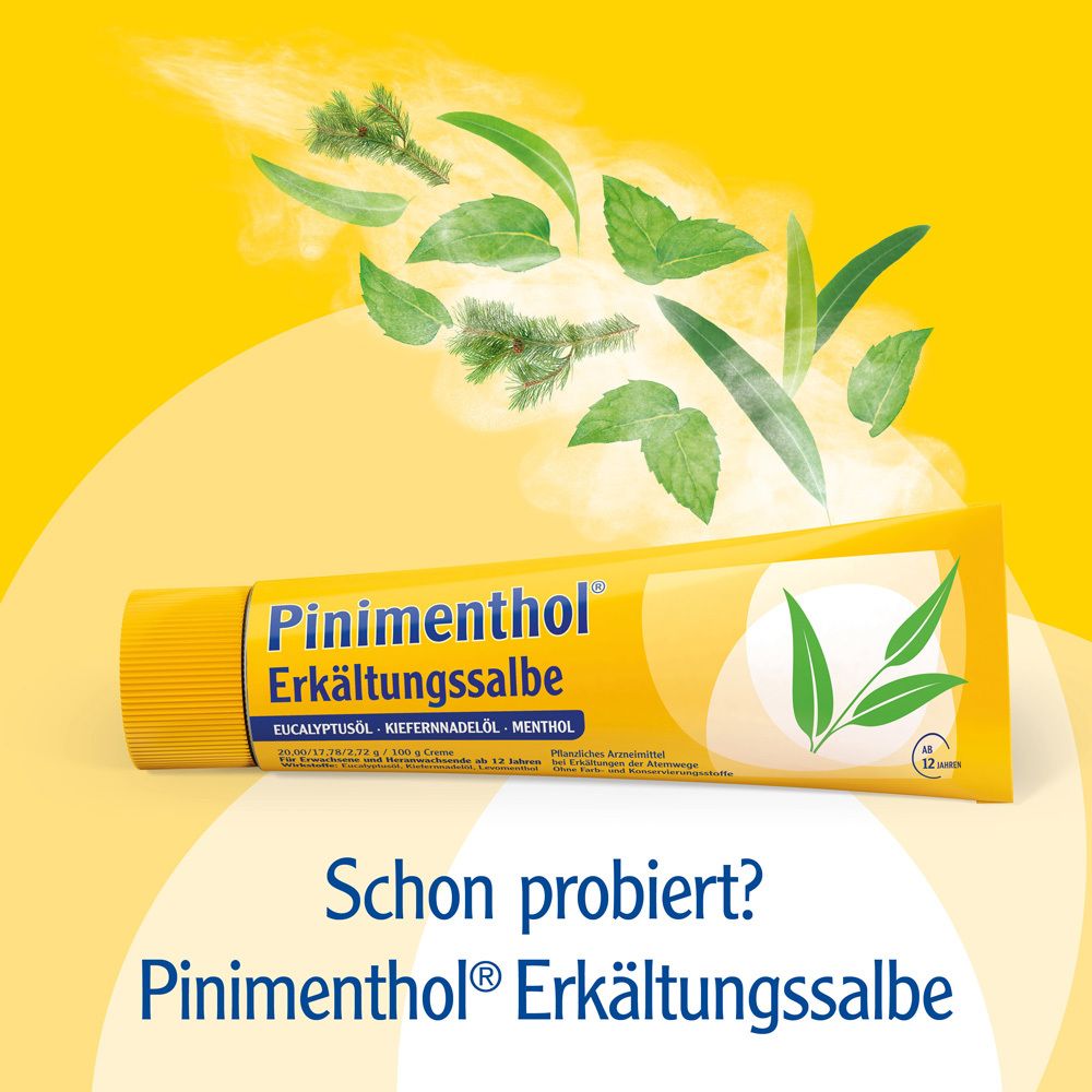 Pinimenthol® Erkältungsbad ab 12 Jahren - mit Eucalyptusöl, Menthol und Campher