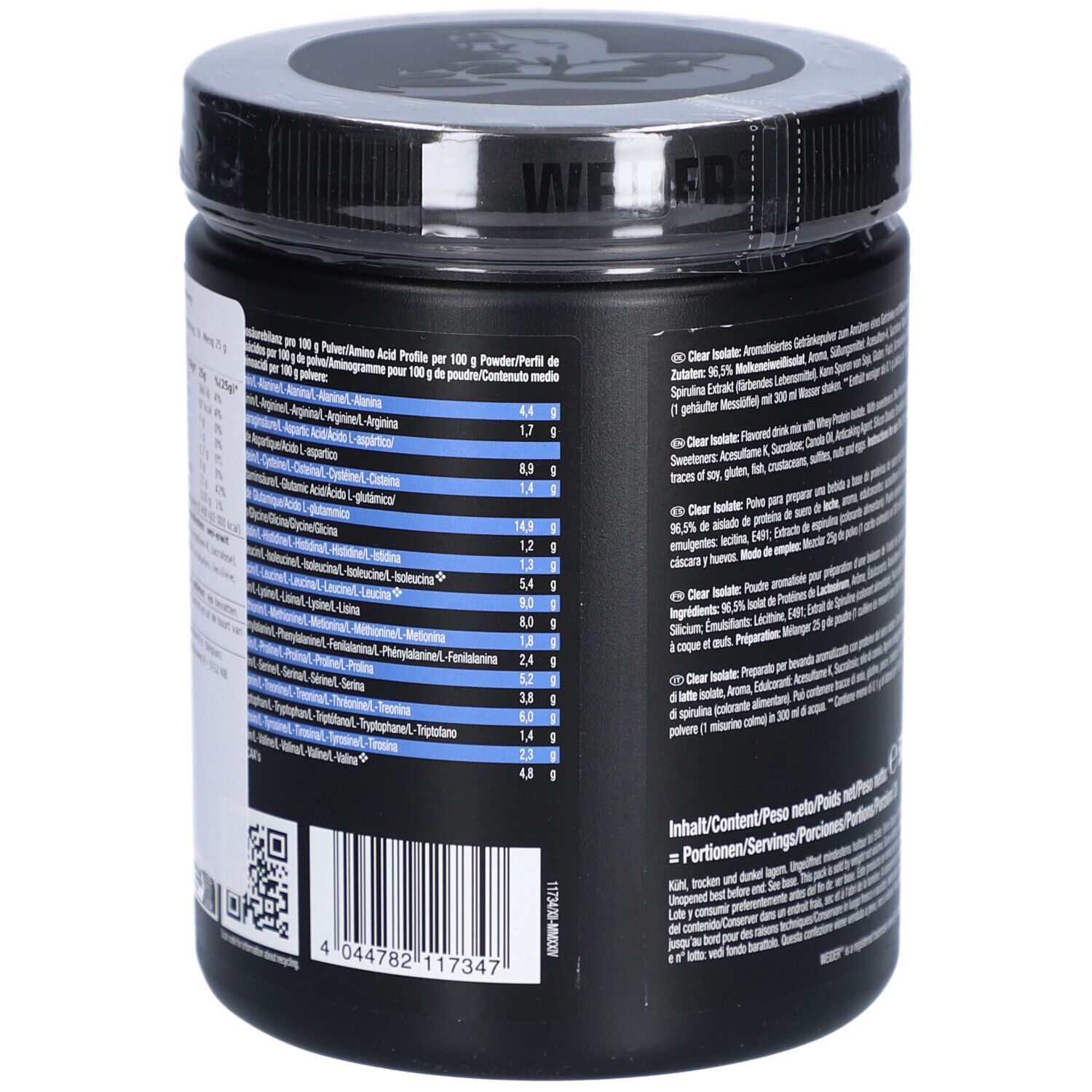 Weider Clear Isolate Blaue Himbeere – Eiweißpulver