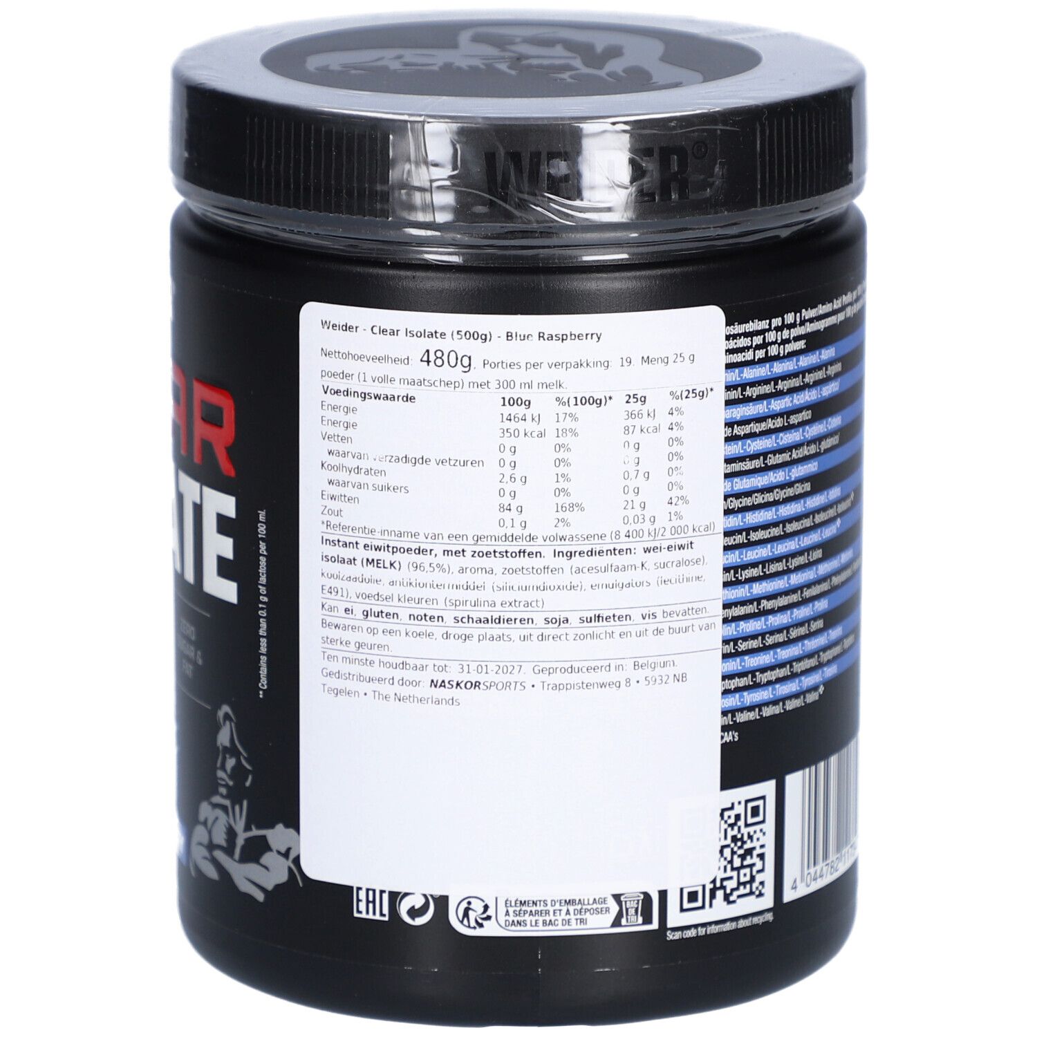 Weider Clear Isolate Blaue Himbeere – Eiweißpulver