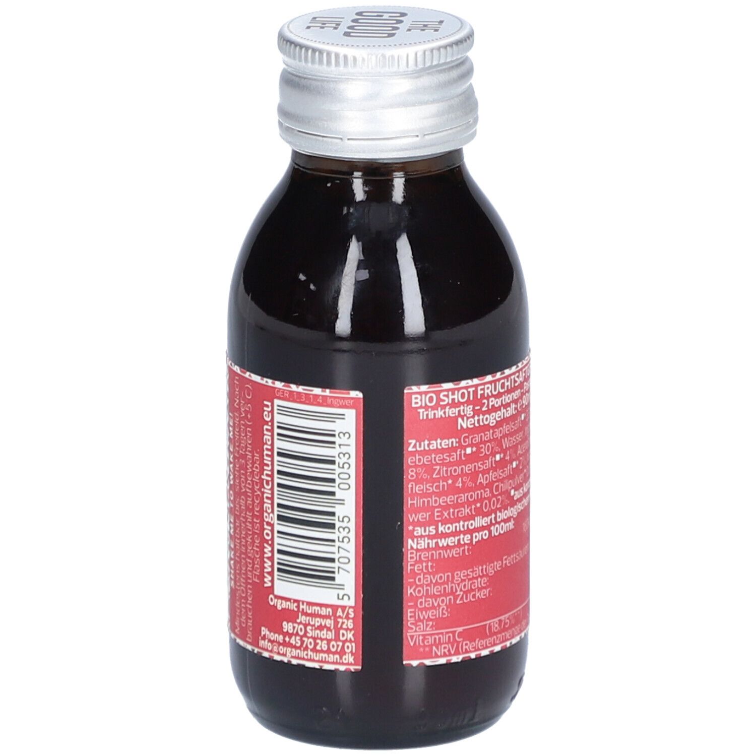 Organic Human bio shot Fruchtsaftgemisch Ingwer