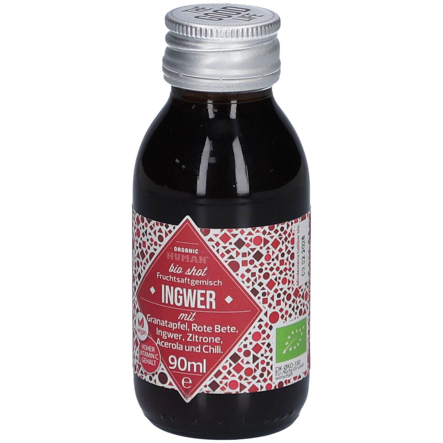 Organic Human bio shot Fruchtsaftgemisch Ingwer