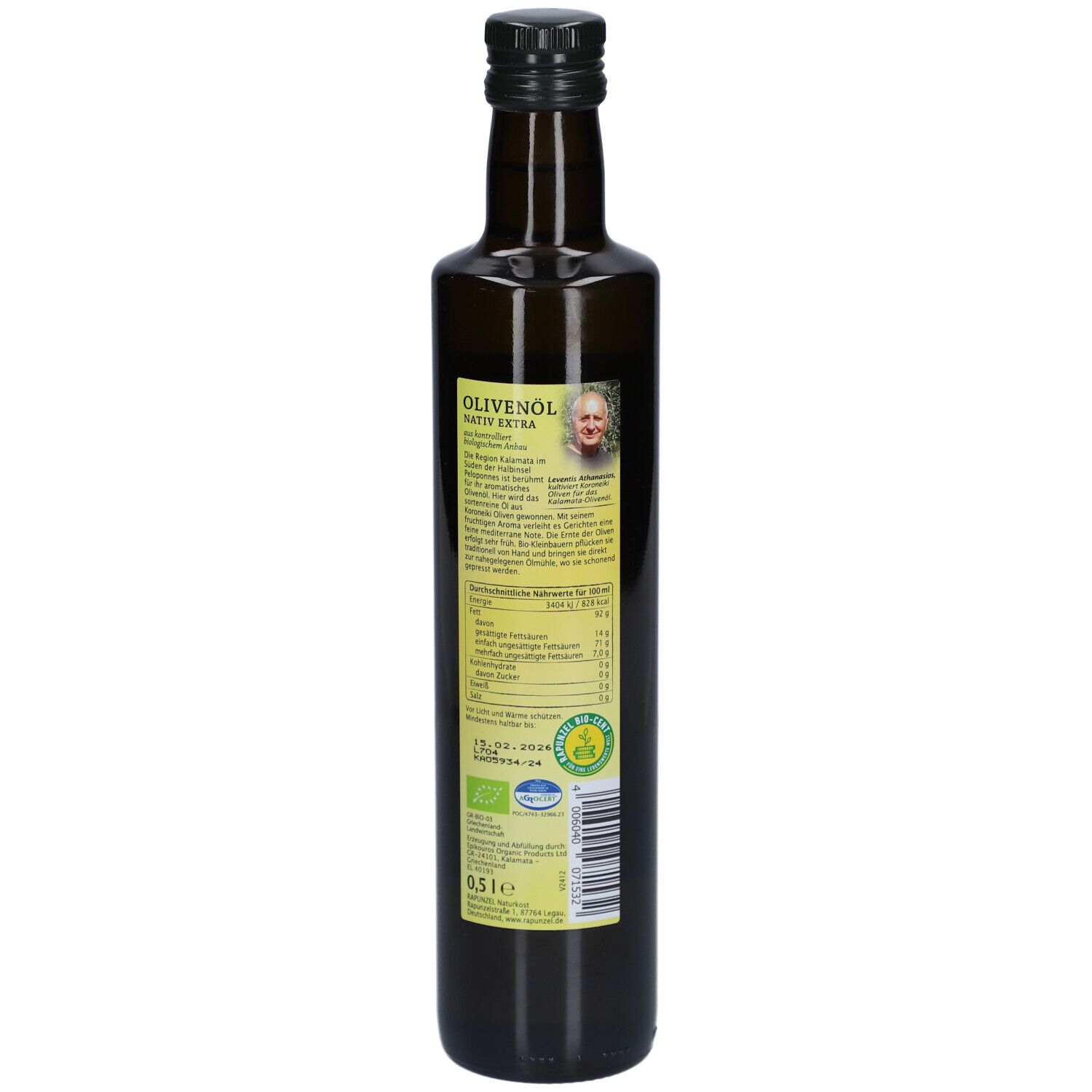 Rapunzel Olivenöl Kalamata P.G.I., nativ extra