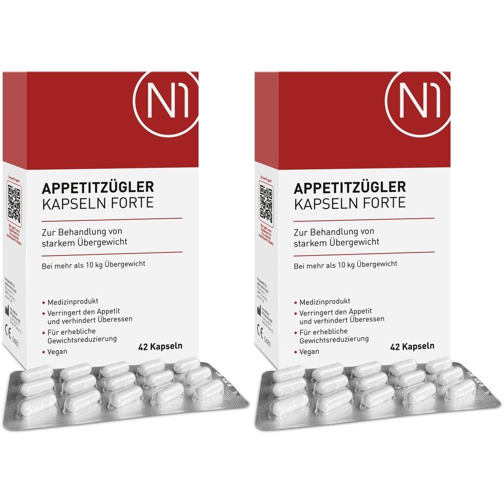 N1 Appetitzügler Kapseln Forte zum Abnehmen
