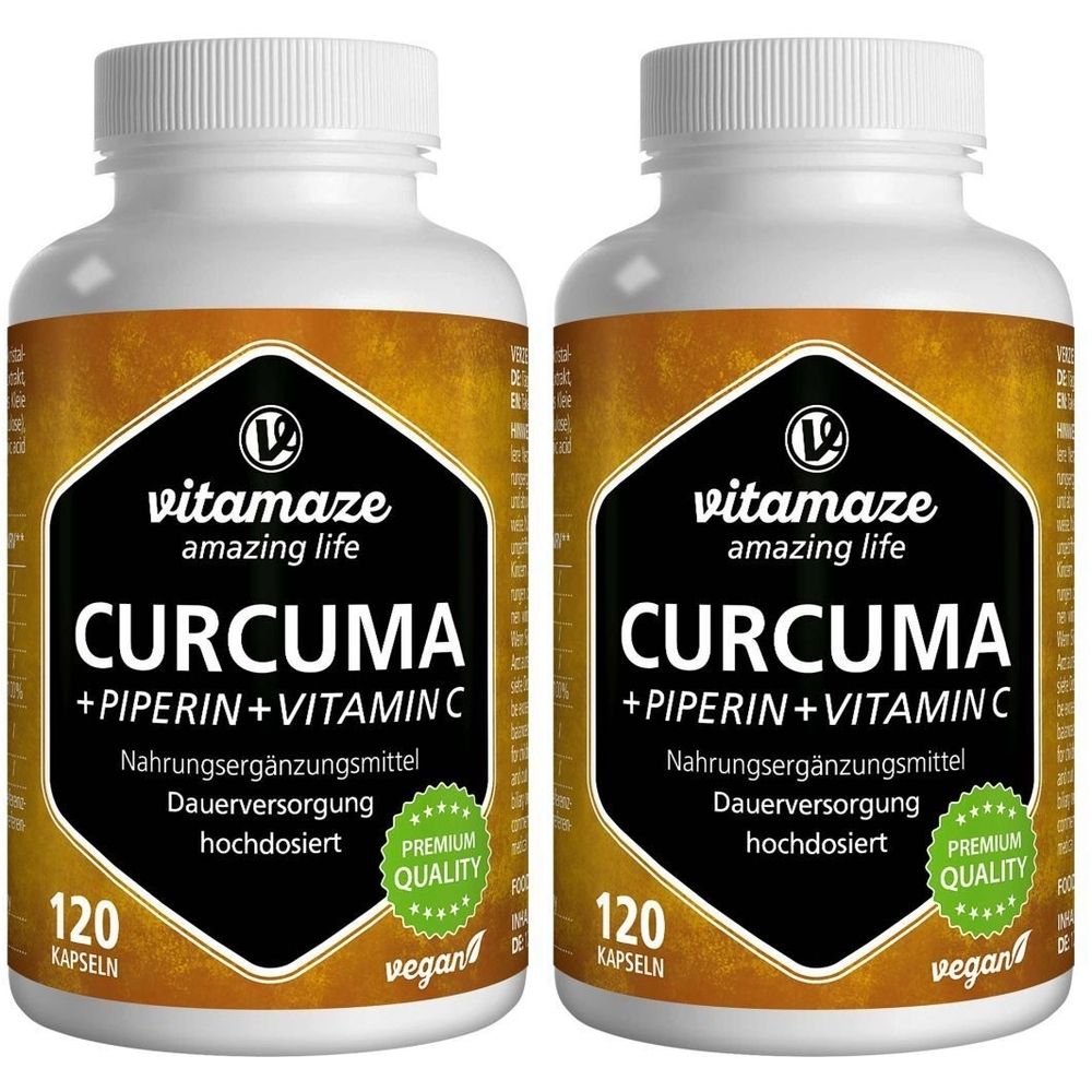 CURCUMA + PIPERIN + Vitamin C vegan