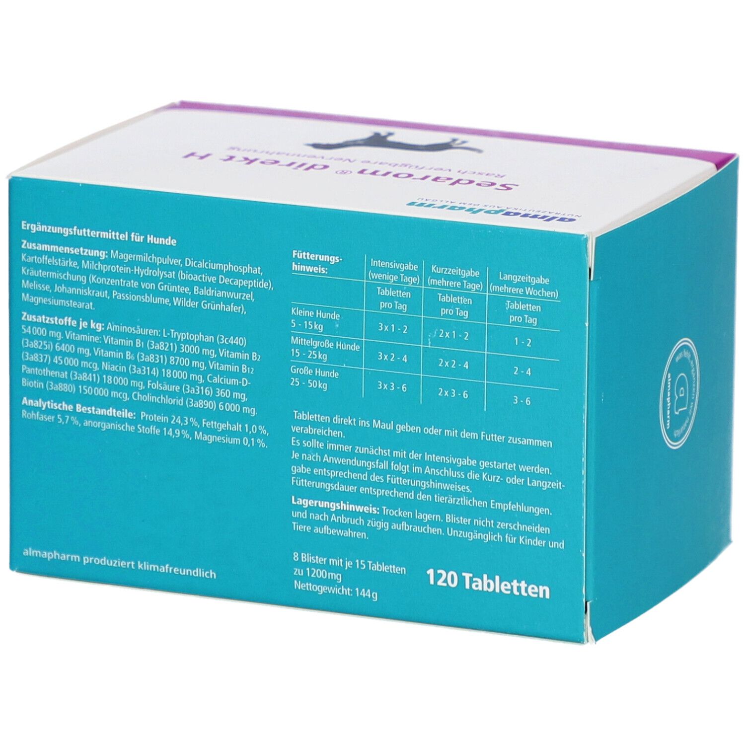 almapharm GmbH - Sedarom direkt H Nervennahrung  für den Hund