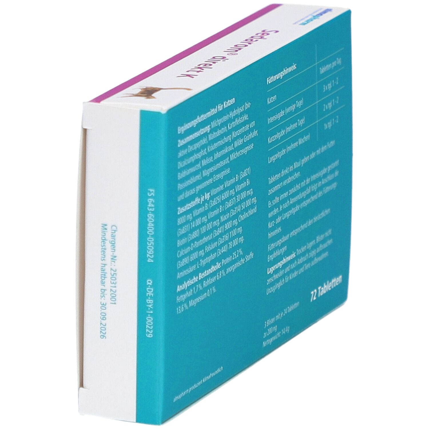 almapharm GmbH - Sedarom direkt K Nervennahrung für die Katze