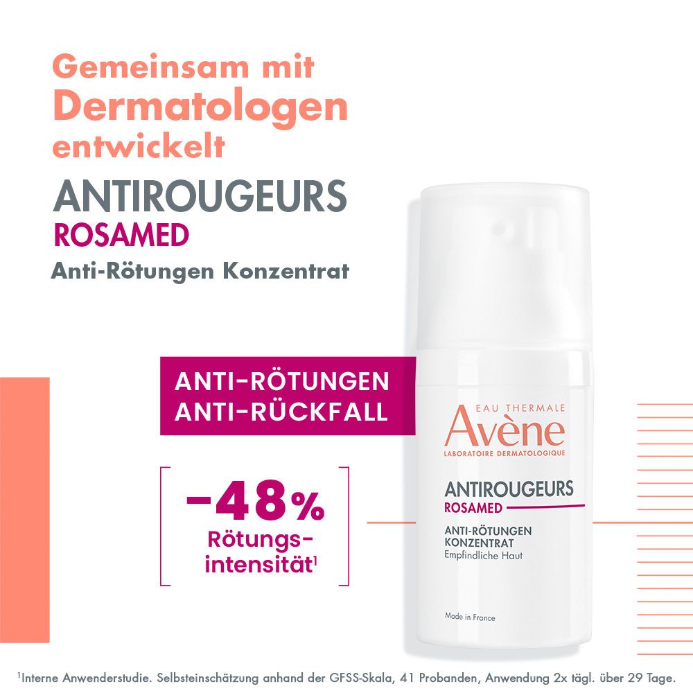 Avène Antirougeurs Rosamed Konzentrat + Avène Tolérance Reinigungslotion