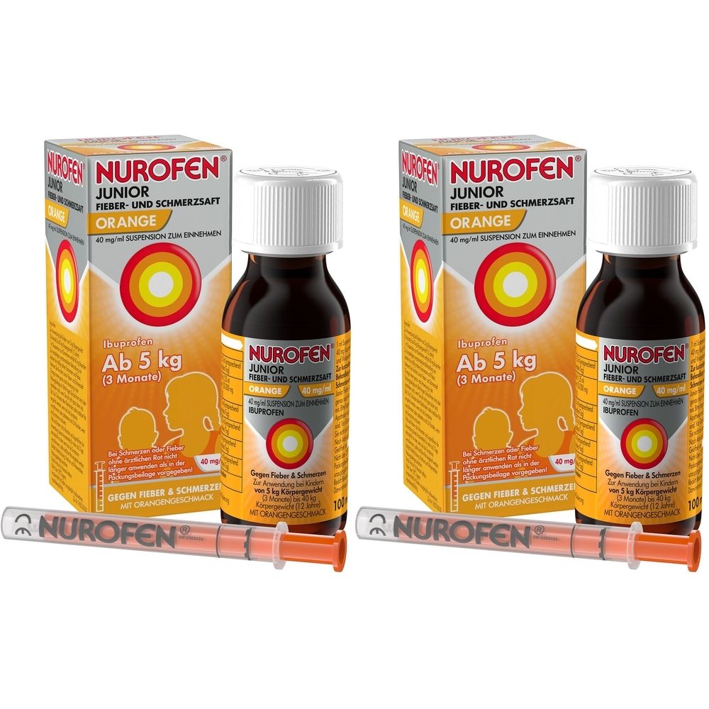 NUROFEN® Junior Fieber- & Schmerzsaft Orange 40 mg