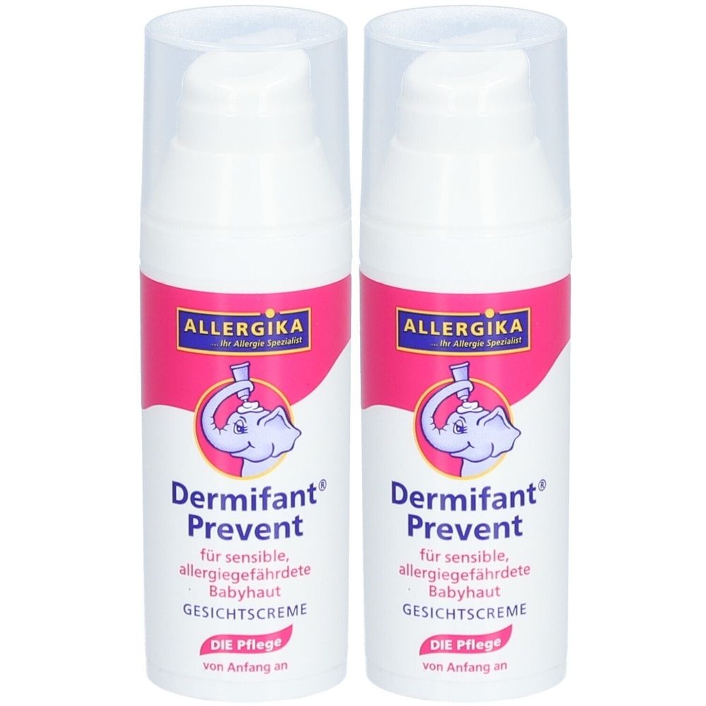 Dermifant® Prevent Gesichtscreme - Gesichtscreme für sensible, allergie-gefährdete Babyhaut, speziell entwickelt für Babys & Kids aus Allergiker-Familien