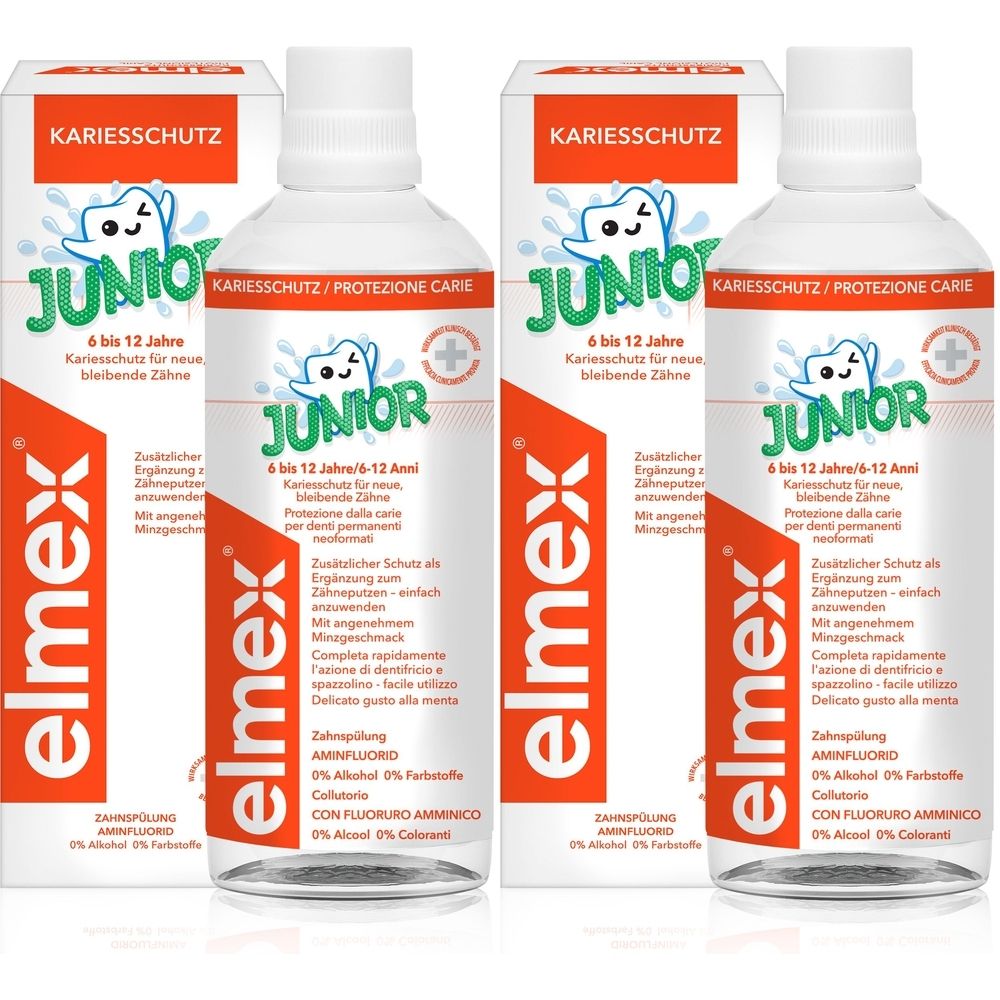 elmex Junior Zahnspülung - für Kinder von 6-12 Jahren
