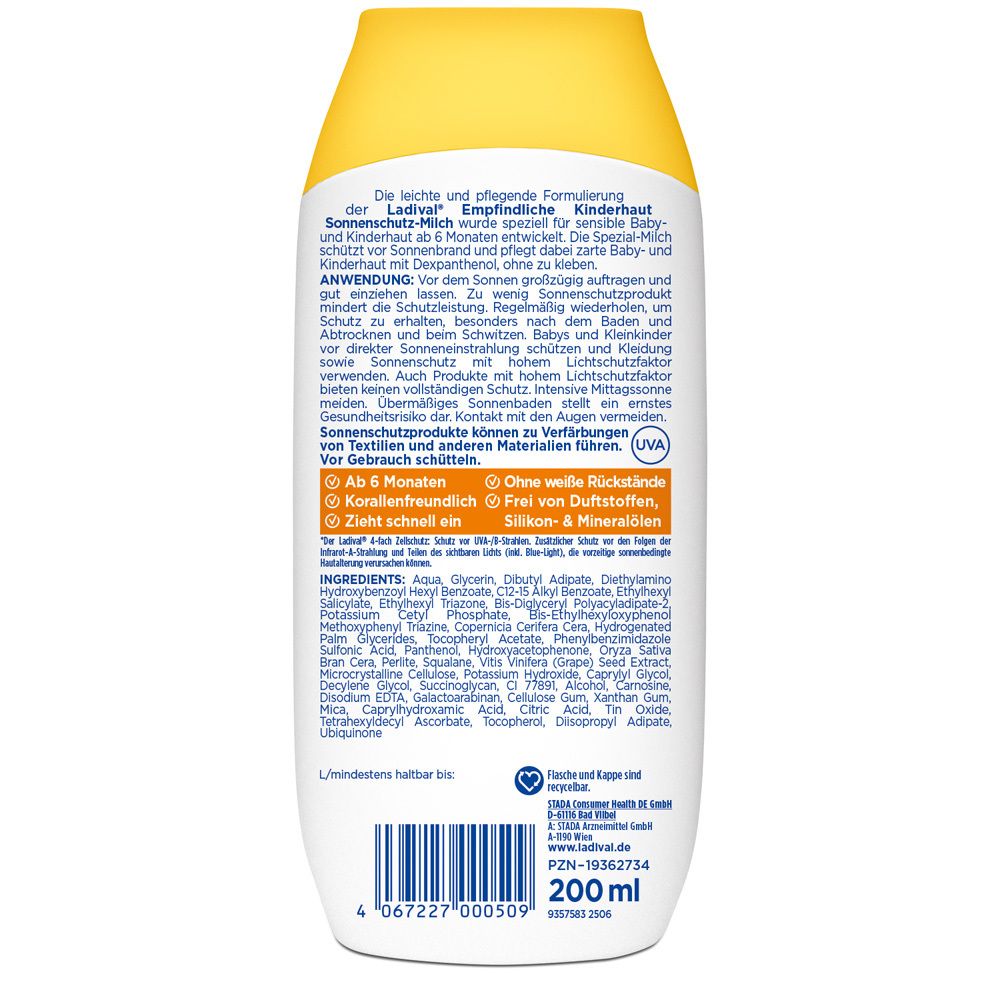 Ladival® Empfindliche Kinderhaut Sonnenschutz-Milch LSF 50+