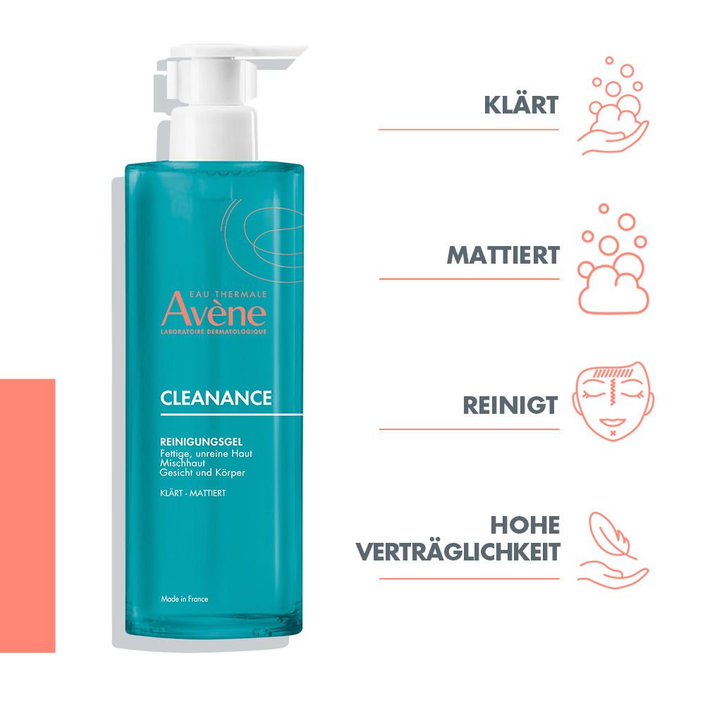 Avène Cleanance Comedomed Anti-Unreinheiten Konzentrat + Avène Cleanance Reinigungsgel - bei Akne, Pickel und Mitesser