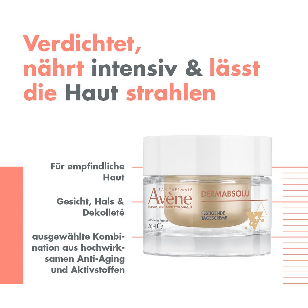 Avène DERMABSOLU intensiv-konturstraffende Nachtcreme + Avène DERMABSOLU festigende Tagescreme - Anti-Aging Pflege mit Bakuchiol