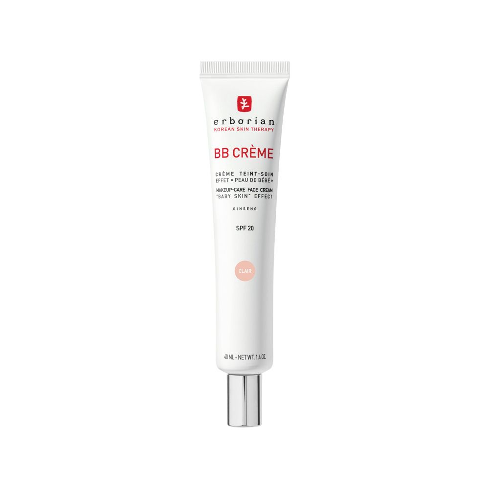 Weiße Tube mit silbernem Verschluss, BB Creme Clair, SPF 20.