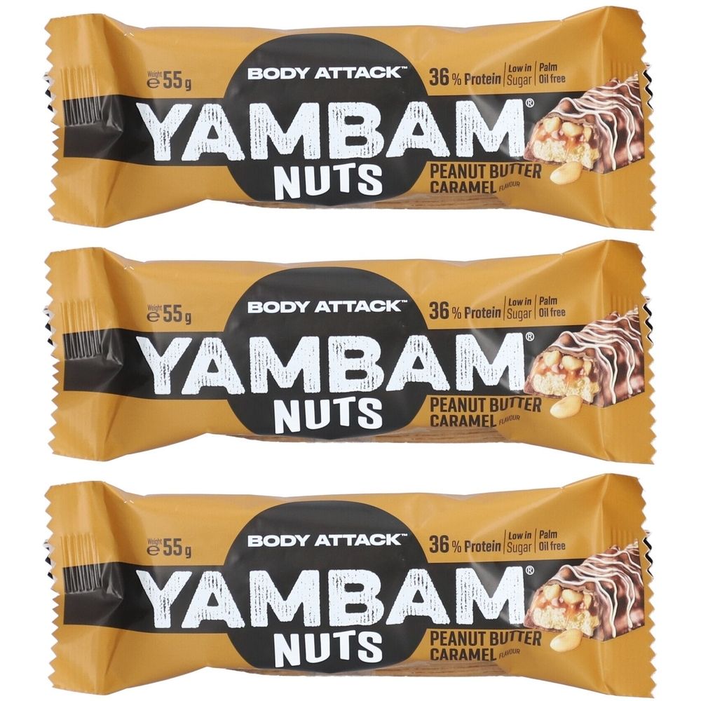BODY ATTACK Yambam Nüsse Erdnussbutter Karamell