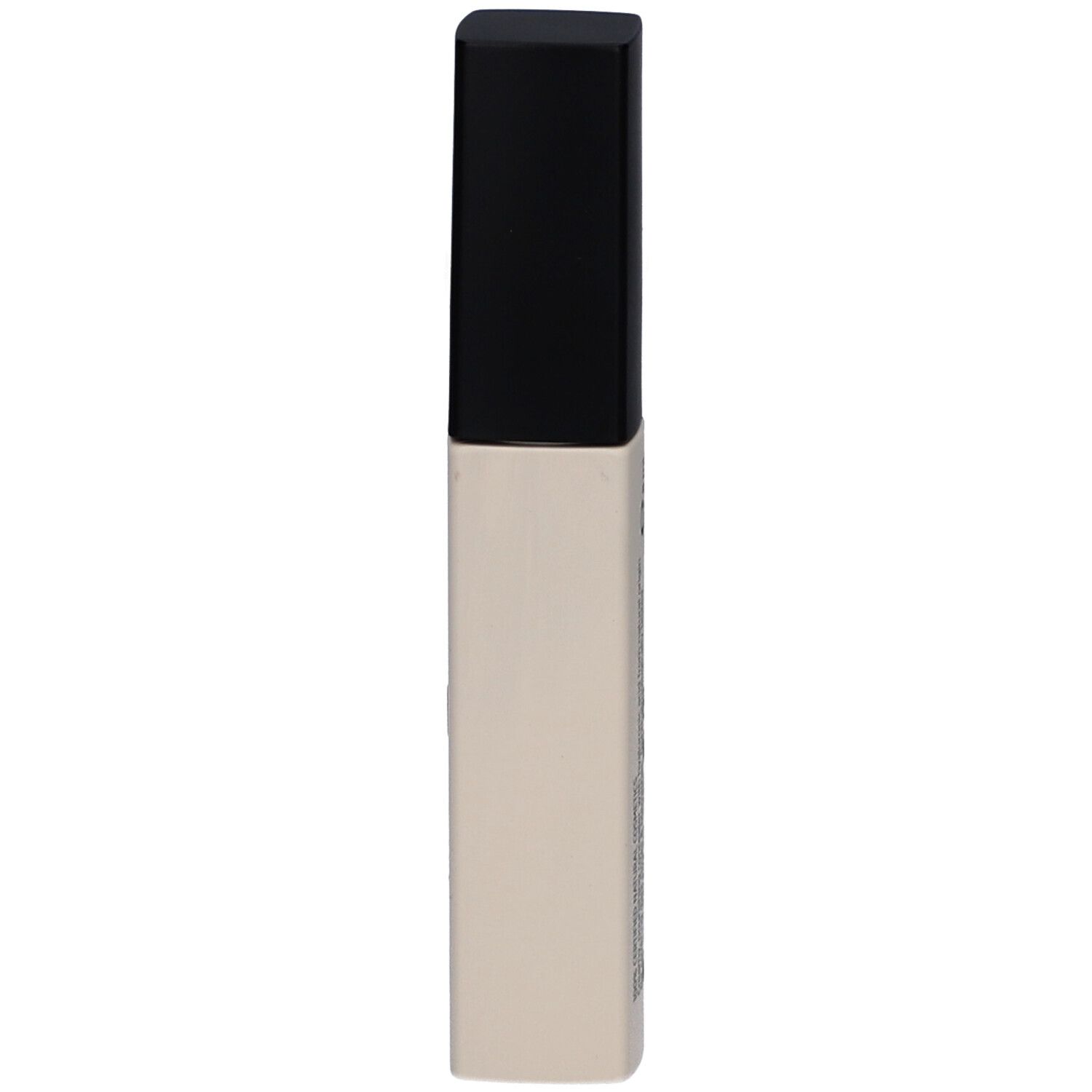 Concealer-Tube mit schwarzem Deckel. Beige Tube.