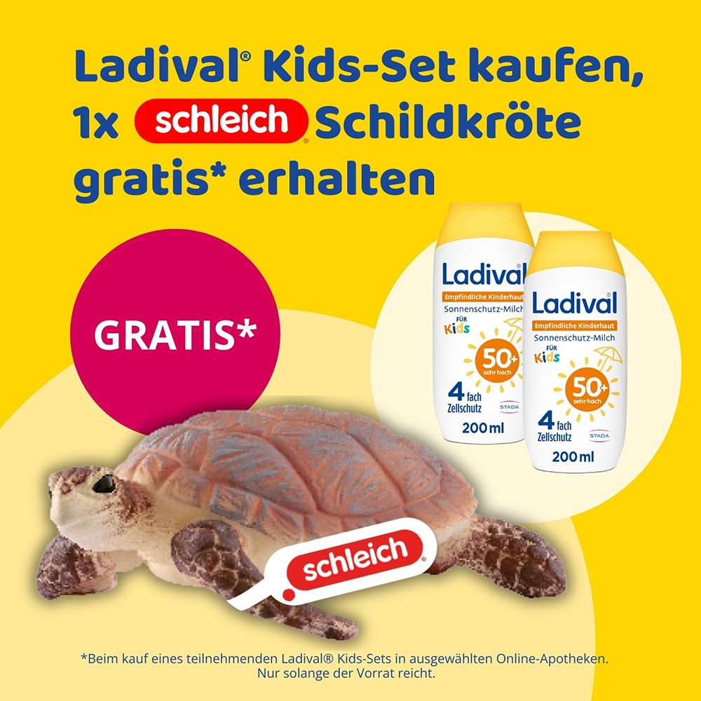 Ladival® Empfindliche & Normale Haut Après Pflege + 	Ladival® Empfindliche Kinderhaut Sonnenschutz-Spray LSF 50+