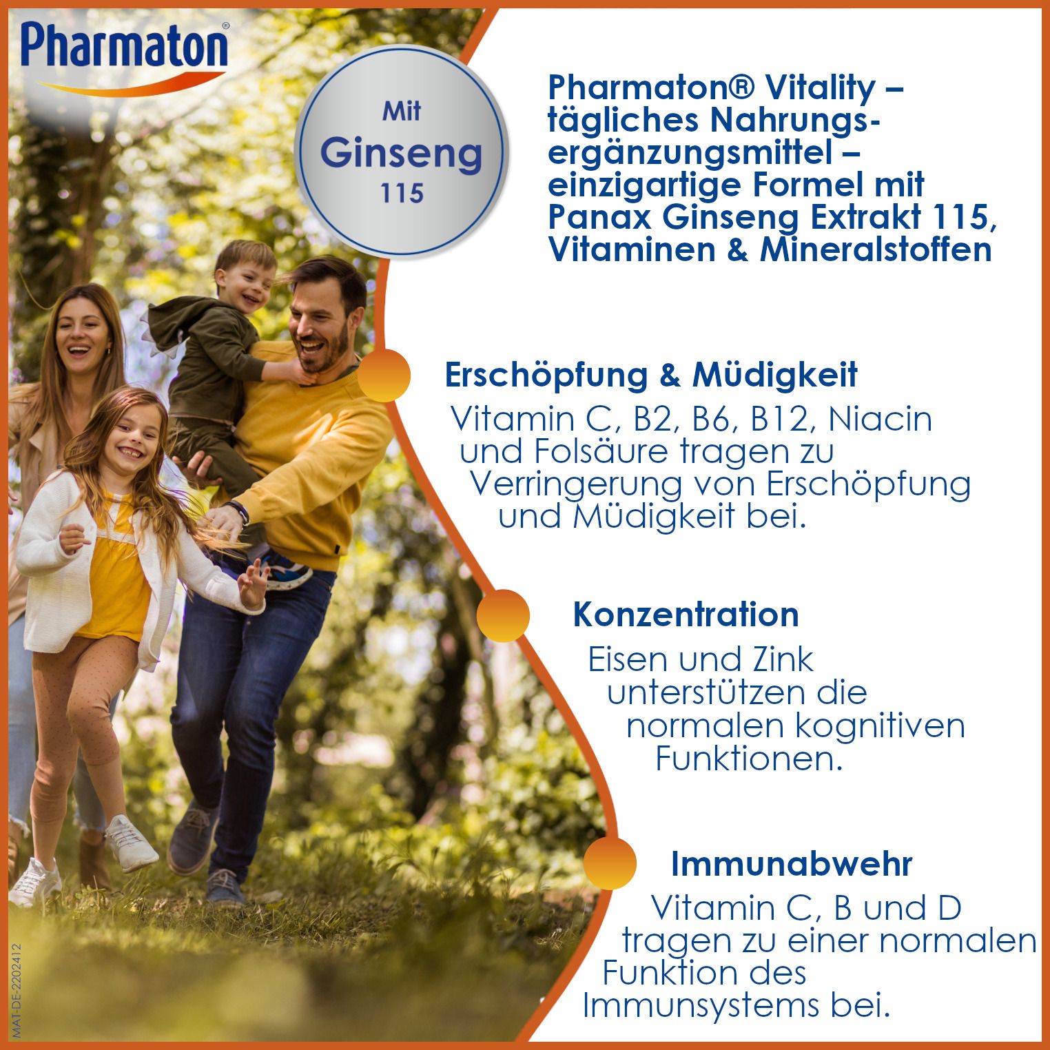 Pharmaton Vitality 2x 100Stk. | Mit Ginseng G115 mit Vitaminen und Mineralstoffen für Vitalität