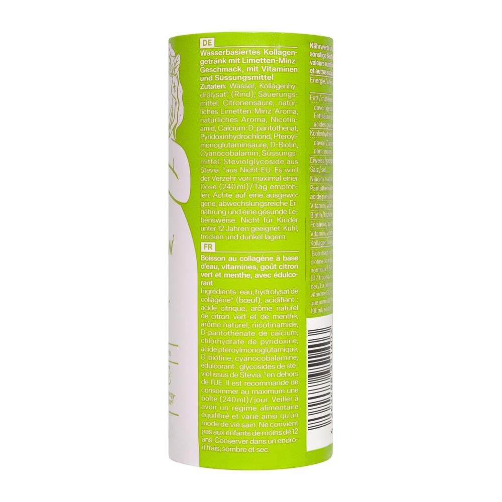 Rückseite der Dose. Text in Deutsch und Französisch. Zutatenliste, Nährwertangaben, Herstellerinformationen.