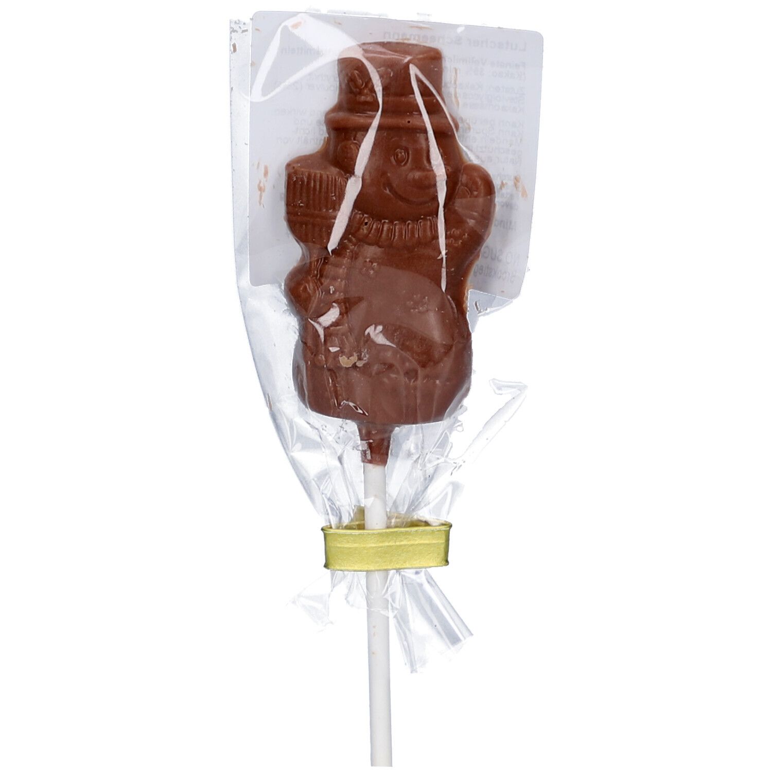 NO Sugar Schokoladen Lolli Schneemann 10g 10 g Schokolade