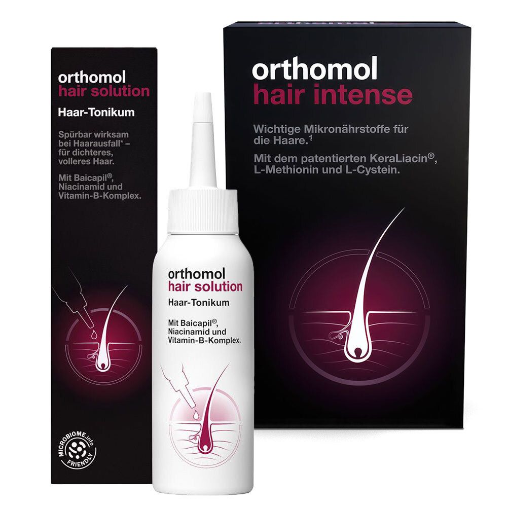 Orthomol Hair Intense Kapseln + Solution Set 1 St