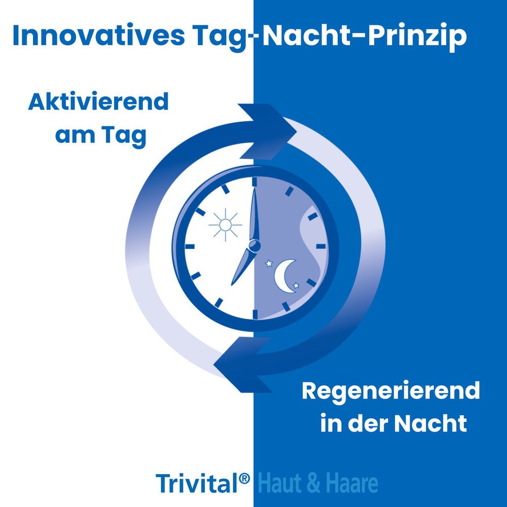 Grafik: Innovatives Tag-Nacht-Prinzip. Aktivierend am Tag, regenerierend in der Nacht.