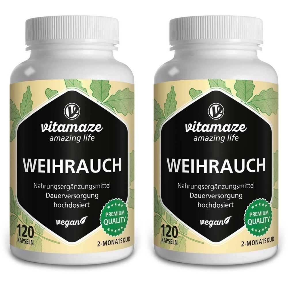 Weihrauch 900 mg hochdosiert vegan Kapseln 2x 2x120 St