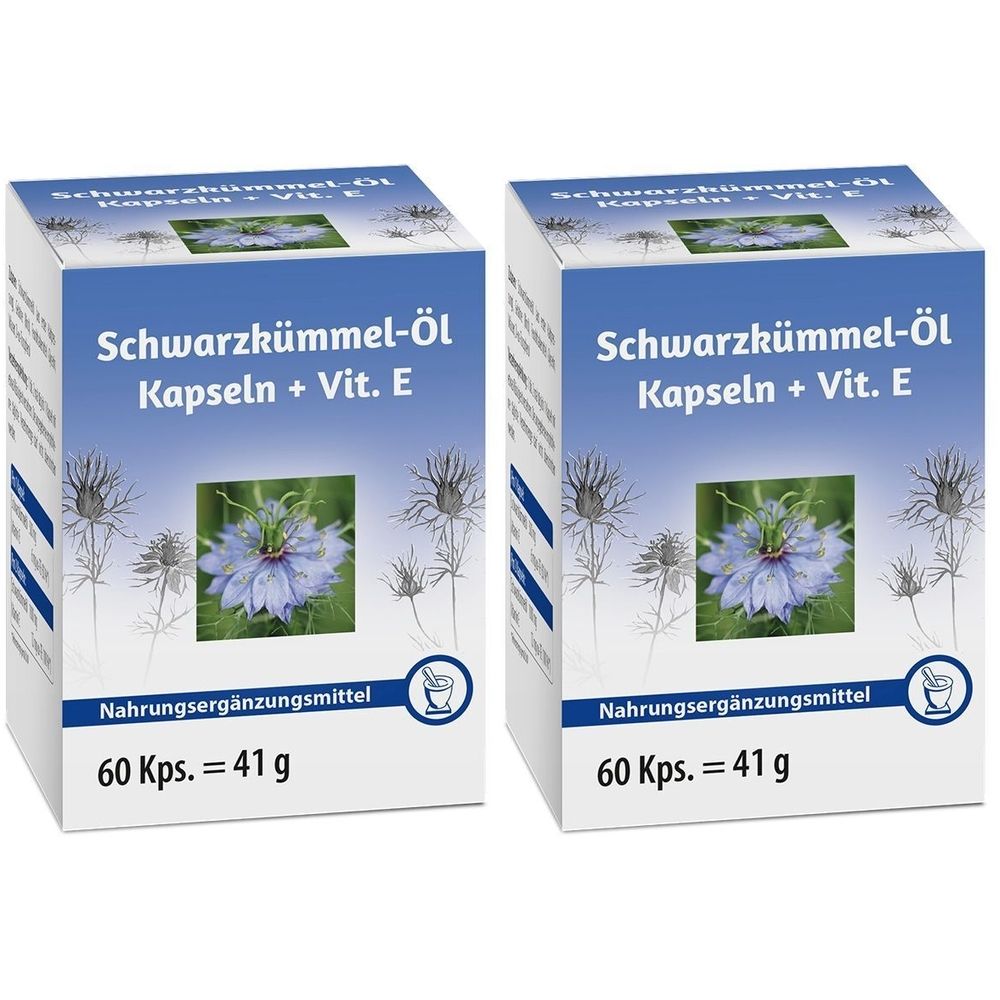 Schwarzkümmelöl Kapseln+Vitamin E 2x 2x60 St Kapseln