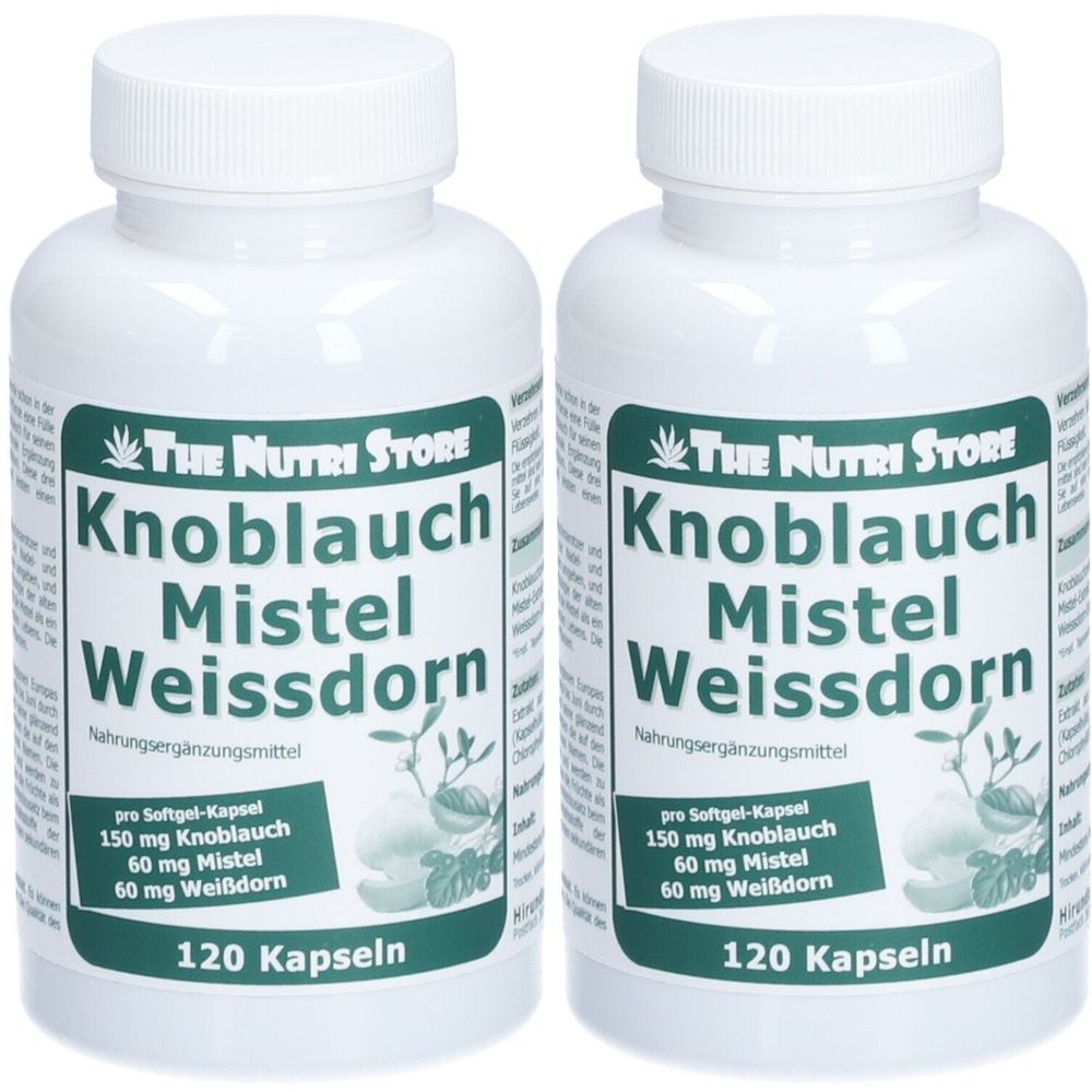 Knoblauch Mistel Weißdorn Kapseln 2x 2x120 St
