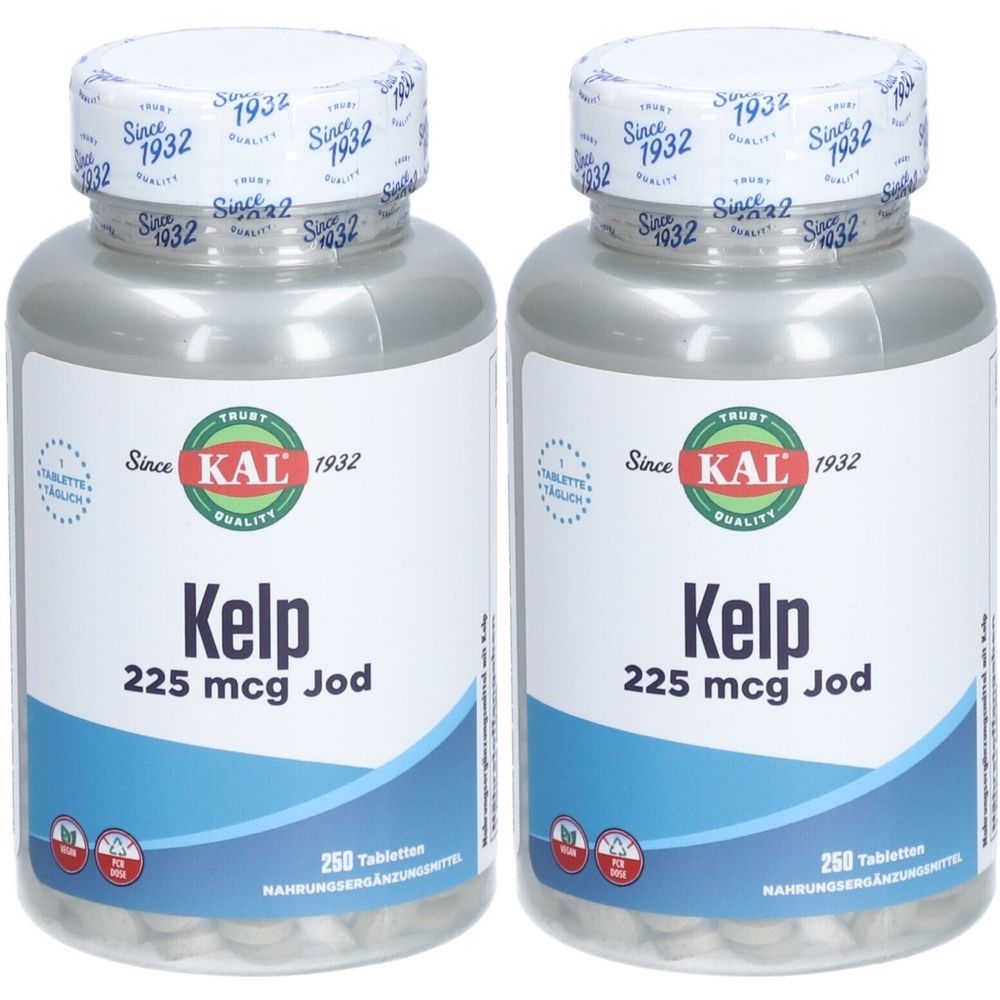 Kelp 225 µg Jod KAL Tabletten 2x 2x250 St