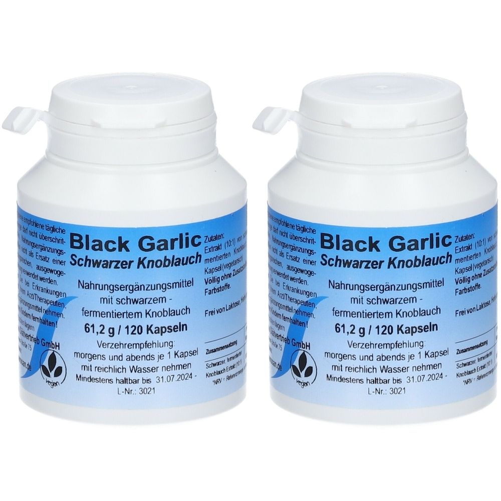 Black Garlic schwarzer Knoblauch Kapseln 2x 2x120 St