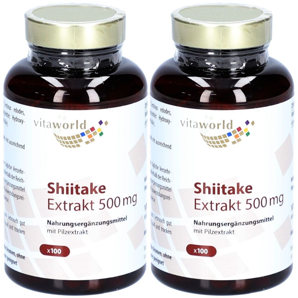 Shiitake Extrakt 500 mg Kapseln 2x 2x100 St