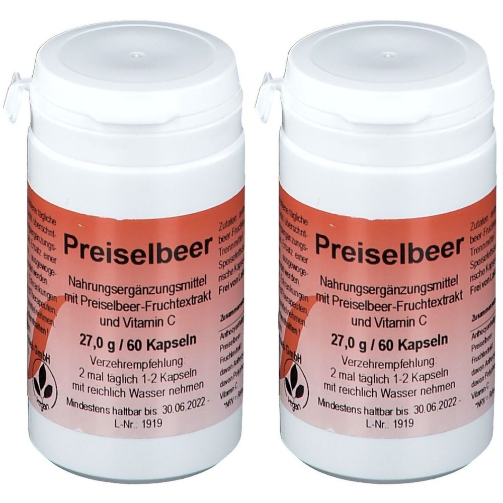 Preiselbeer Kapseln 2x 2x60 St