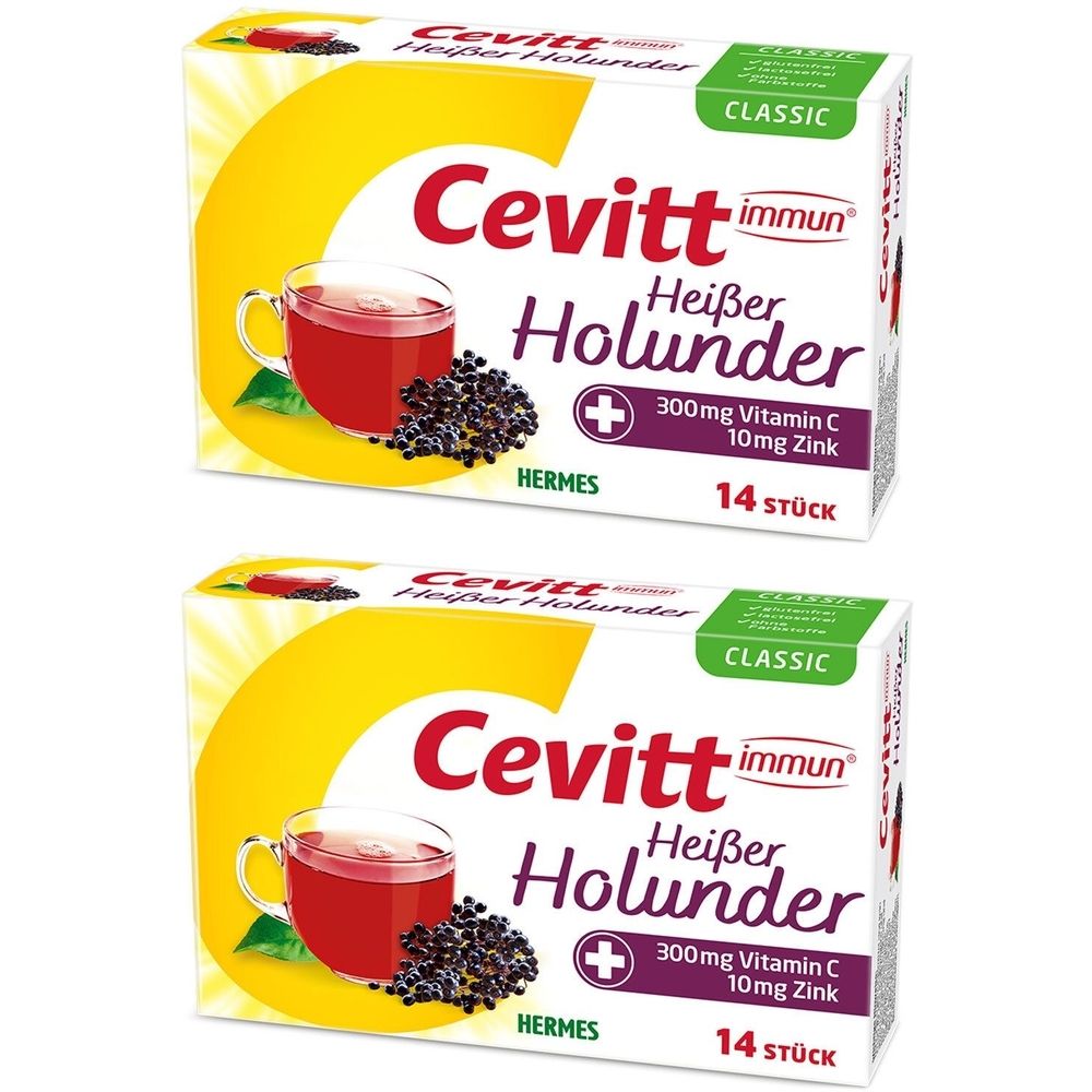 Cevitt immun heißer Holunder classic Granulat 2x 2x14 St