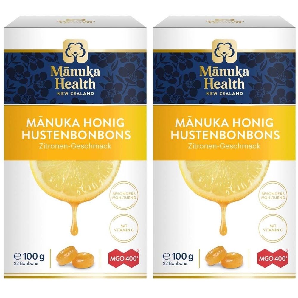 Manuka Health MGO 400+ Lutschbonb.Zitrone 2x 2x100 g Bonbons