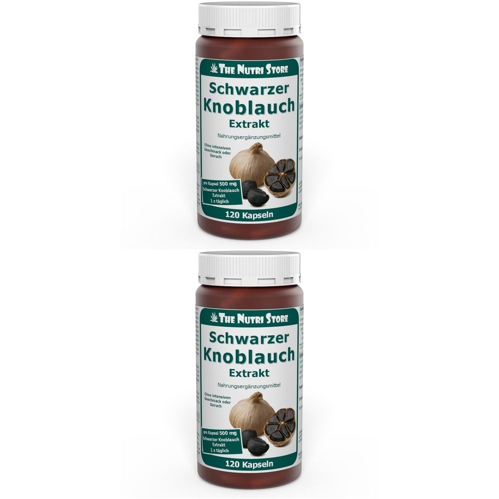Schwarzer Knoblauch Extrakt 500 mg Kapseln 2x 2x120 St